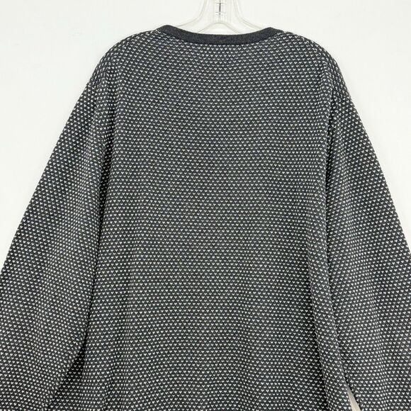 OLD NAVY Men's Sweater 3XL TALL Crew Neck Grey White Long Sleeves - Picture 4 of 13